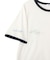 ランダムロゴ刺繍リンガーTシャツ