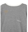 ランダムロゴ刺繍リンガーTシャツ