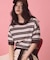 【PENNEY'S】レトロボーダー半袖ニット
