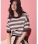 【PENNEY'S】レトロボーダー半袖ニット