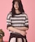 【PENNEY'S】レトロボーダー半袖ニット