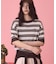 【PENNEY'S】レトロボーダー半袖ニット