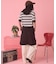 【PENNEY'S】レトロボーダー半袖ニット