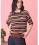 【PENNEY'S】レトロボーダー半袖ニット
