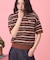 【PENNEY'S】レトロボーダー半袖ニット