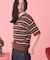 【PENNEY'S】レトロボーダー半袖ニット