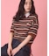 【PENNEY'S】レトロボーダー半袖ニット