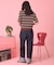 【PENNEY'S】レトロボーダー半袖ニット