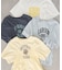 シャーリングプリントTシャツ