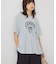 シャーリングプリントTシャツ
