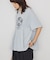 シャーリングプリントTシャツ