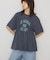 シャーリングプリントTシャツ