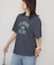 シャーリングプリントTシャツ
