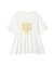 シャーリングプリントTシャツ