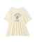 シャーリングプリントTシャツ