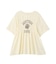 シャーリングプリントTシャツ