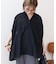 【WEB限定】イージーケア+接触冷感 フレンチスリーブギャザーシャツ
