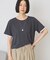 配色レイヤード風シアーTシャツ