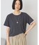 配色レイヤード風シアーTシャツ