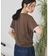 配色レイヤード風シアーTシャツ