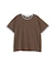 配色レイヤード風シアーTシャツ