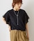 【WEB限定】袖チュールサイドスリットプルオーバー