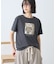 フォト&レタリングプリントTシャツ