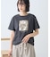 フォト&レタリングプリントTシャツ