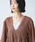 【WEB限定】前後2WAYVネックシャーリングチュニックブラウス【吸水速乾・イージーケア】