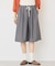 Wウエストキュロットパンツ