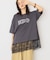 カレッジロゴレースドッキングTシャツ