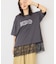 カレッジロゴレースドッキングTシャツ