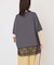 カレッジロゴレースドッキングTシャツ