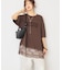 カレッジロゴレースドッキングTシャツ