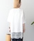 カレッジロゴレースドッキングTシャツ