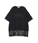 カレッジロゴレースドッキングTシャツ
