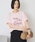 フロッキープリントTシャツ