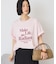 フロッキープリントTシャツ