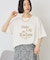 フロッキープリントTシャツ