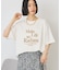 フロッキープリントTシャツ