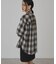 【イージーケア】チェックシャーリングシャツ