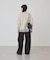 裾レースドッキングスウェット