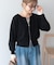 【WEB限定】【バイパチ】WZIPショート丈ニットカーディガン