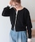 【WEB限定】【バイパチ】WZIPショート丈ニットカーディガン