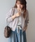 【WEB限定】【バイパチ】WZIPショート丈ニットカーディガン