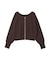 【WEB限定】【バイパチ】WZIPショート丈ニットカーディガン