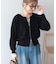 【WEB限定】【バイパチ】WZIPショート丈ニットカーディガン