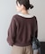 【WEB限定】【バイパチ】WZIPショート丈ニットカーディガン