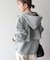 バックフリルポンチZIPパーカー