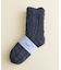 裏ボアケーブルルームソックス(Mens)